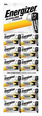 ENERGIZER Elem, AA ceruza, 12 db, egyesével téphető, ENERGIZER "Alkaline Power Kartella"