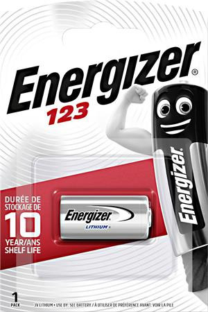 ENERGIZER Speciális elem, CR123 fotóelem, 1 db, lítium, ENERGIZER