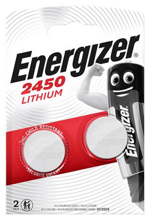 ENERGIZER Gombelem, líthium, CR2450, 2 db, ENERGIZER