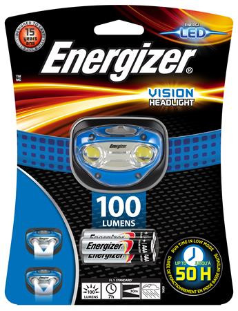 ENERGIZER Fejlámpa, 2 LED, 3xAAA, ENERGIZER "Headlight Vision"