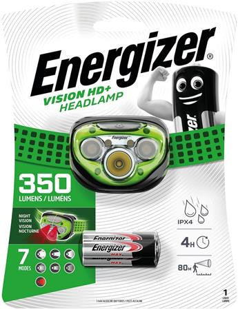 ENERGIZER Fejlámpa, 3 LED, 3xAAA, ENERGIZER "Headlight Vision HD Plus"