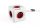 ALLOCACOC Elosztó, 5 aljzat, 1 rögzítő elem, 1,5 m kábelhosszúság, ALLOCACOC "PowerCube Extended DE", fehér-piros