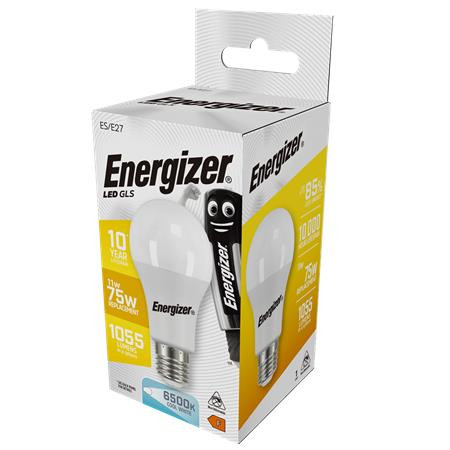 ENERGIZER LED izzó, E27, normál gömb, 11,1W (75W), 1055lm, 6500K, ENERGIZER