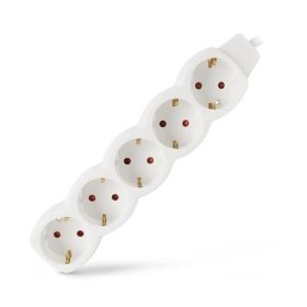 ENTAC Elosztósor, 5 aljzat, 1,5 m, ENTAC, fehér