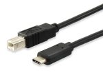 EQUIP Átalakító kábel, USB-C-USB-B 2.0, 1m, EQUIP