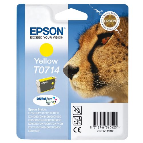 Epson T0714 tintapatron yellow ORIGINAL