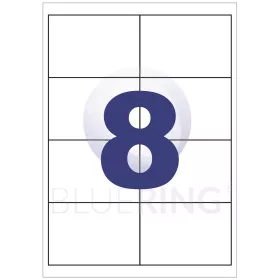 Etikett címke, 99,1x67,7mm, 100 lap, 8 címke/lap