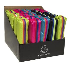   EXACOMPTA Tolltartó display, cipzáras, EXACOMPTA "Tricolor", vegyes színek