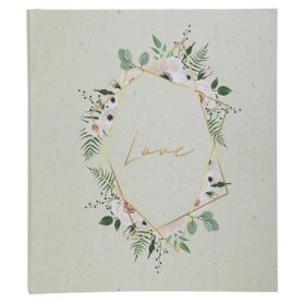   EXACOMPTA Fotóalbum, csavarozott gerincű, 29x32 cm, 30 lap, EXACOMPTA "CHAMPETRE", fehér