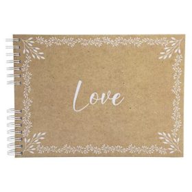   EXACOMPTA Fotóalbum, spirál, 32x22 cm, 25 lap, EXACOMPTA "KRAFT", mintás