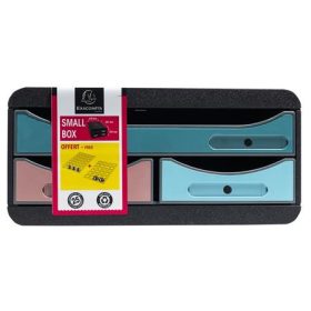   EXACOMPTA Irattároló, műanyag, 3 fiókos, EXACOMPTA "Smallbox Skandi", színes