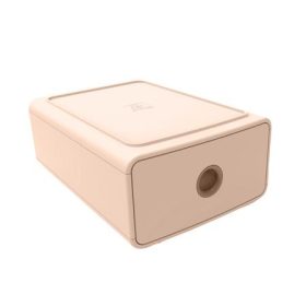   EXACOMPTA Irattároló, műanyag, 1 fiókos, EXACOMPTA "Skandi", nude