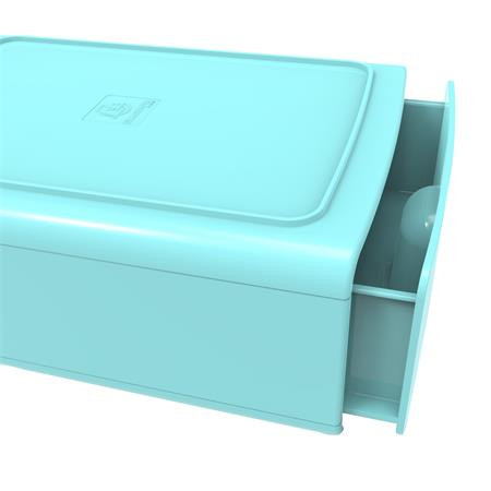 EXACOMPTA Irattároló, műanyag, 1 fiókos, EXACOMPTA "Skandi", jégkék