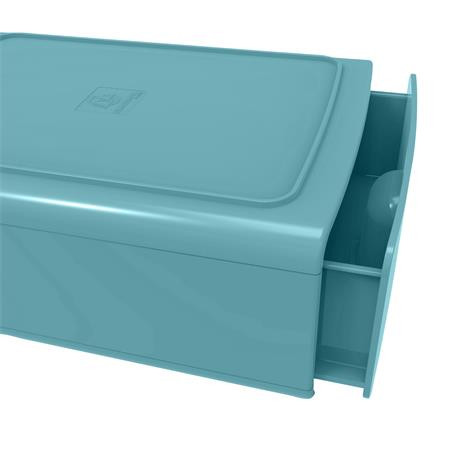 EXACOMPTA Irattároló, műanyag, 1 fiókos, EXACOMPTA "Skandi", nyugodt kék