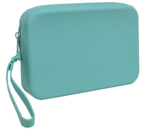 EXACOMPTA Pénztárca, szilikon, 18,5x12x3,5 cm, EXACOMPTA "Titane", vegyes színek