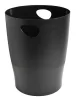 EXACOMPTA Papírkosár, 15 liter, PP, EXACOMPTA "Ecobin Economy", fekete