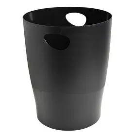   EXACOMPTA Papírkosár, 15 liter, PP, EXACOMPTA "Ecobin Economy", fekete
