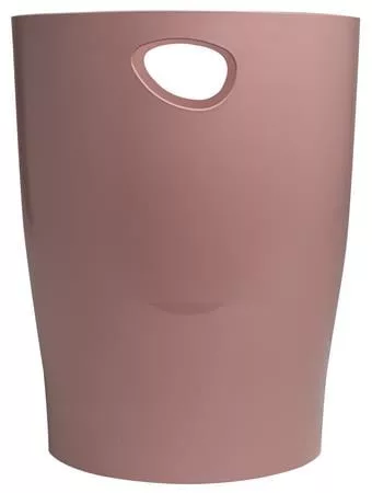 EXACOMPTA Papírkosár, 15 liter, PP, EXACOMPTA "Ecobin Skandi", púderrózsaszín