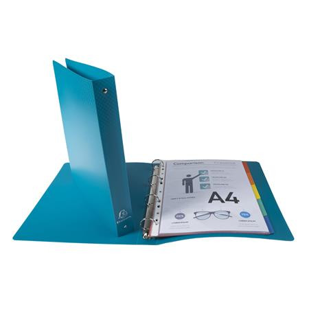 EXACOMPTA Gyűrűs könyv, 4 gyűrű, 40 mm, A4, PP, EXACOMPTA, sötétzöld