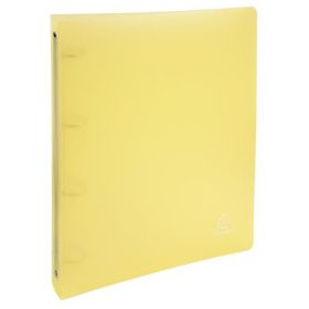   EXACOMPTA Gyűrűs könyv, 4 gyűrű, 40 mm, A4, PP, EXACOMPTA, pasztell sárga