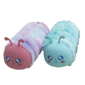   EXACOMPTA Tolltartó, cipzáras, szőrme-szilikon, EXACOMPTA "Caterpillar", vegyes színek