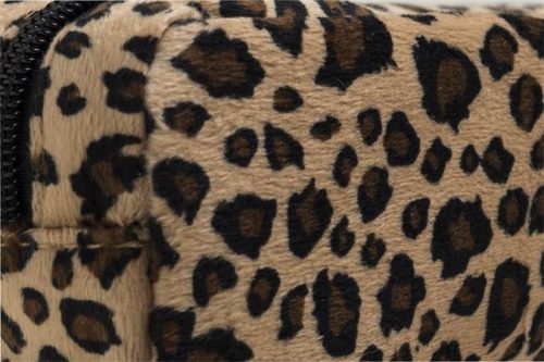 EXACOMPTA Tolltartó, cipzáras, szögletes, EXACOMPTA "Leopard"