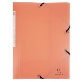   EXACOMPTA Gumis mappa, PP, A4, EXACOMPTA "Chromaline Pastel", korall