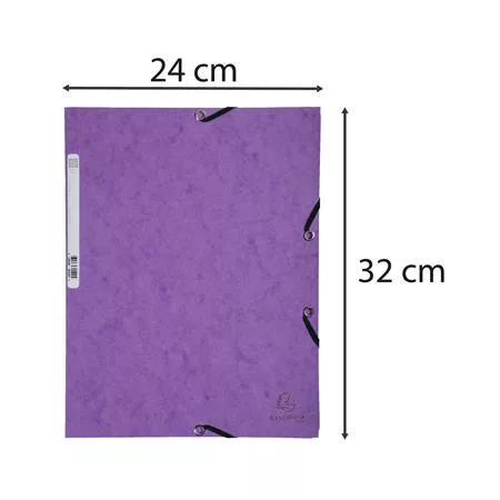 EXACOMPTA Gumis mappa, prespán, A4, EXACOMPTA, lila