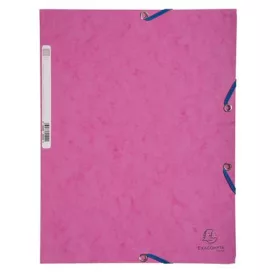 EXACOMPTA Gumis mappa, prespán, A4, EXACOMPTA, rózsaszín