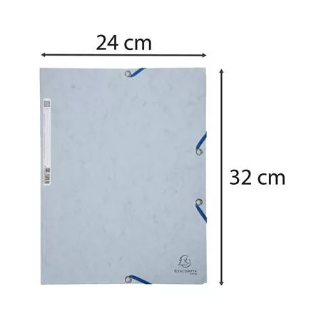 EXACOMPTA Gumis mappa, prespán, A4, EXACOMPTA, szürke