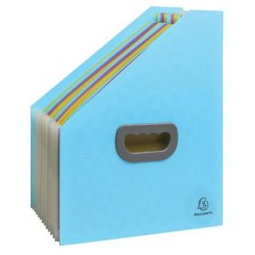   EXACOMPTA Harmonika iratpapucs, 265x325 mm, PP, 12 rekeszes, EXACOMPTA "Pop'NCo", ciánkék