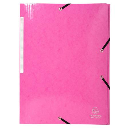 EXACOMPTA Gumis, mappa, karton, A4, EXACOMPTA "Iderama", pink