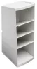 EXACOMPTA Asztali rendező, multifunkciós, 4 rekeszes, 8x23x11 cm, EXACOMPTA "Autentik", fehér