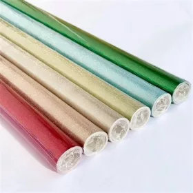   FŰZFŐI Csomagolópapír, íves, 70x200 cm, csillámos vegyes színek