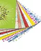 FOLIA Origami papír, 15x15 cm, 80 g, 50 lap, FOLIA "Tropical", 10 különböző minta