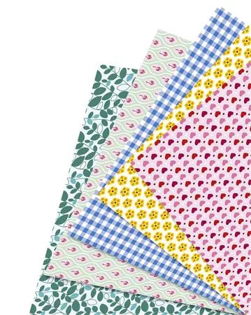 FOLIA Origami papír, 15x15 cm, 80 g, 50 lap, FOLIA "Sweet", 5 különböző minta