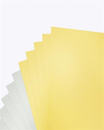 FOLIA Színes papír tömb, A4, 130 g, 10 lap, FOLIA, arany-ezüst