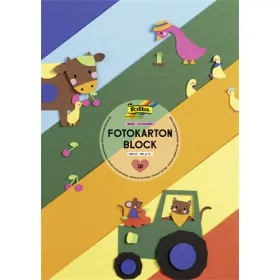   FOLIA Dekorkarton, 2 oldalas, A3, 300 g, 10 lap, FOLIA, „Basic”, vegyes színek