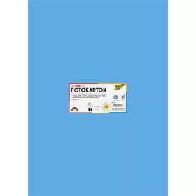   FOLIA Dekorkarton, 2 oldalas, 50x70 cm, 300 g, 10 lap, FOLIA, óceánkék