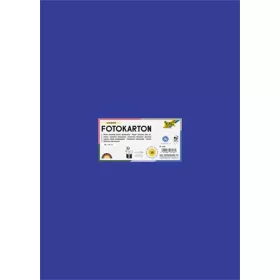   FOLIA Dekorkarton, 2 oldalas, 50x70 cm, 300 g, 10 lap, FOLIA, ultramarinkék