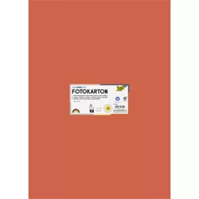   FOLIA Dekorkarton, 2 oldalas, 50x70 cm, 300 g, 10 lap, FOLIA, narancssárga