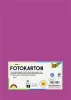 FOLIA Dekorkarton, 2 oldalas, A4, 300 g, 50 lap, FOLIA, sötétrózsaszín