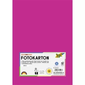   FOLIA Dekorkarton, 2 oldalas, A4, 300 g, 50 lap, FOLIA, rózsaszín