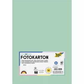   FOLIA Dekorkarton, 2 oldalas, A4, 300 g, 50 lap, FOLIA, menta