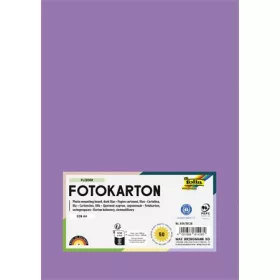   FOLIA Dekorkarton, 2 oldalas, A4, 300 g, 50 lap, FOLIA, sötét orgonalila