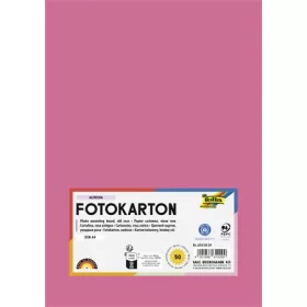   FOLIA Dekorkarton, 2 oldalas, A4, 300 g, 50 lap, FOLIA, fáradt rózsaszín