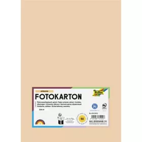   FOLIA Dekorkarton, 2 oldalas, A4, 300 g, 50 lap, FOLIA, barack
