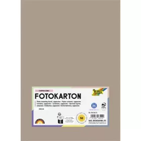   FOLIA Dekorkarton, 2 oldalas, A4, 300 g, 50 lap, FOLIA, cappuccino
