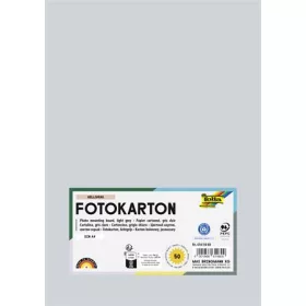   FOLIA Dekorkarton, 2 oldalas, A4, 300 g, 50 lap, FOLIA, világosszürke