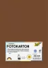 FOLIA Dekorkarton, 2 oldalas, A4, 300 g, 50 lap, FOLIA, csokoládébarna